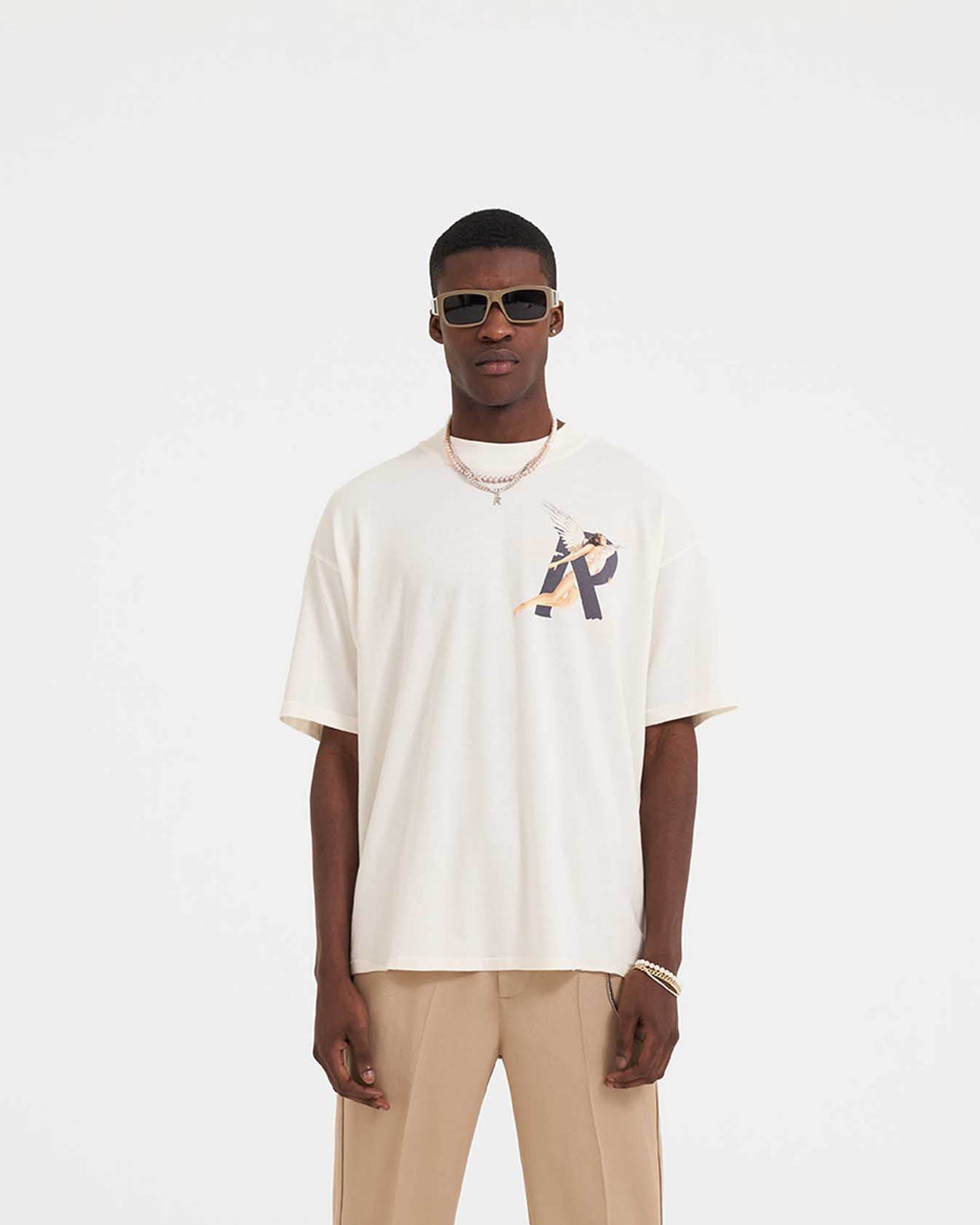 Storms In Heaven T-Shirt | Flat White T-Shirts SS23 | Represent Clo