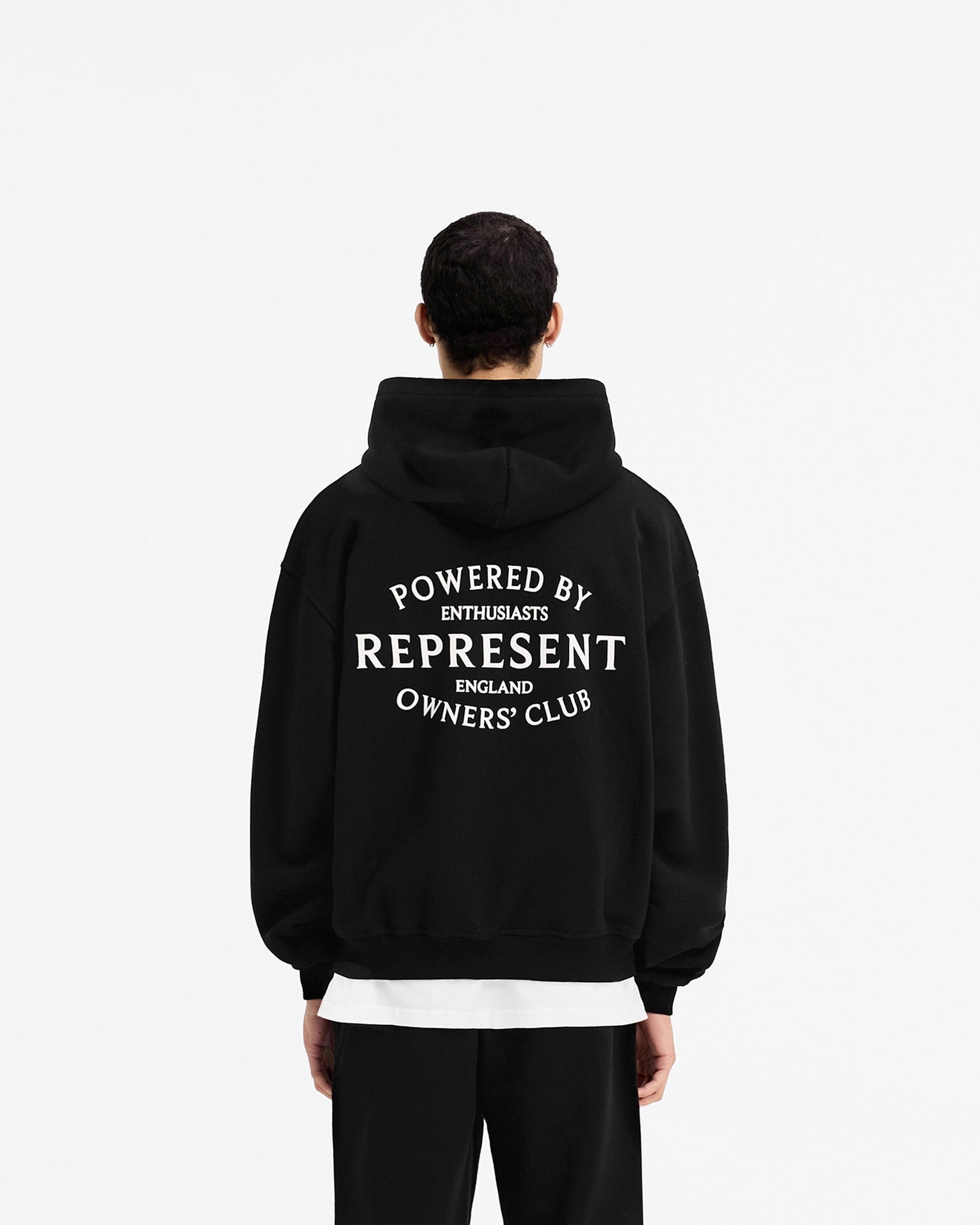 Represent Owners Club Stamp Zip Up Hoodie - Jet Black Owners Club