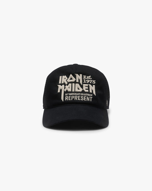 Represent X 47 X Iron Maiden Anniversary Trucker Cap - Washed Black Exclusives