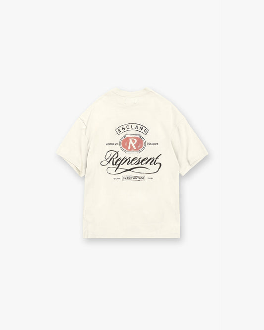 Grand Vintage Hand Drawn T-Shirt - Aged White SC25