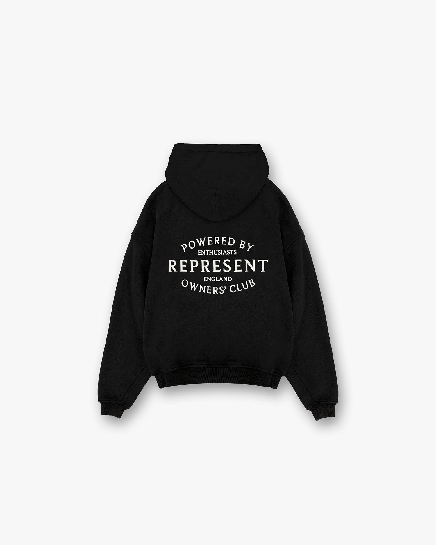 Represent Owners Club Stamp Zip Up Hoodie - Jet Black Owners Club