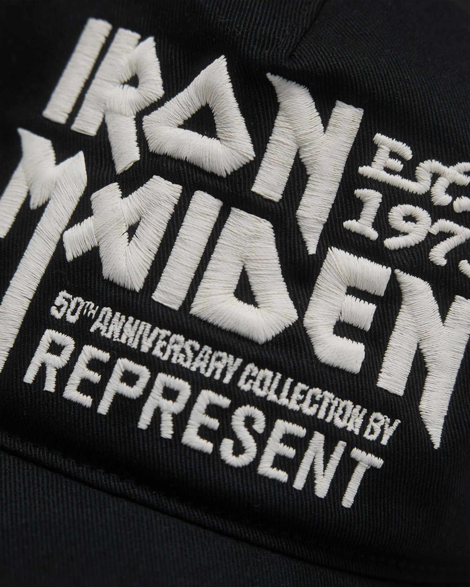 Represent X 47 X Iron Maiden Anniversary Trucker Cap - Washed Black Exclusives