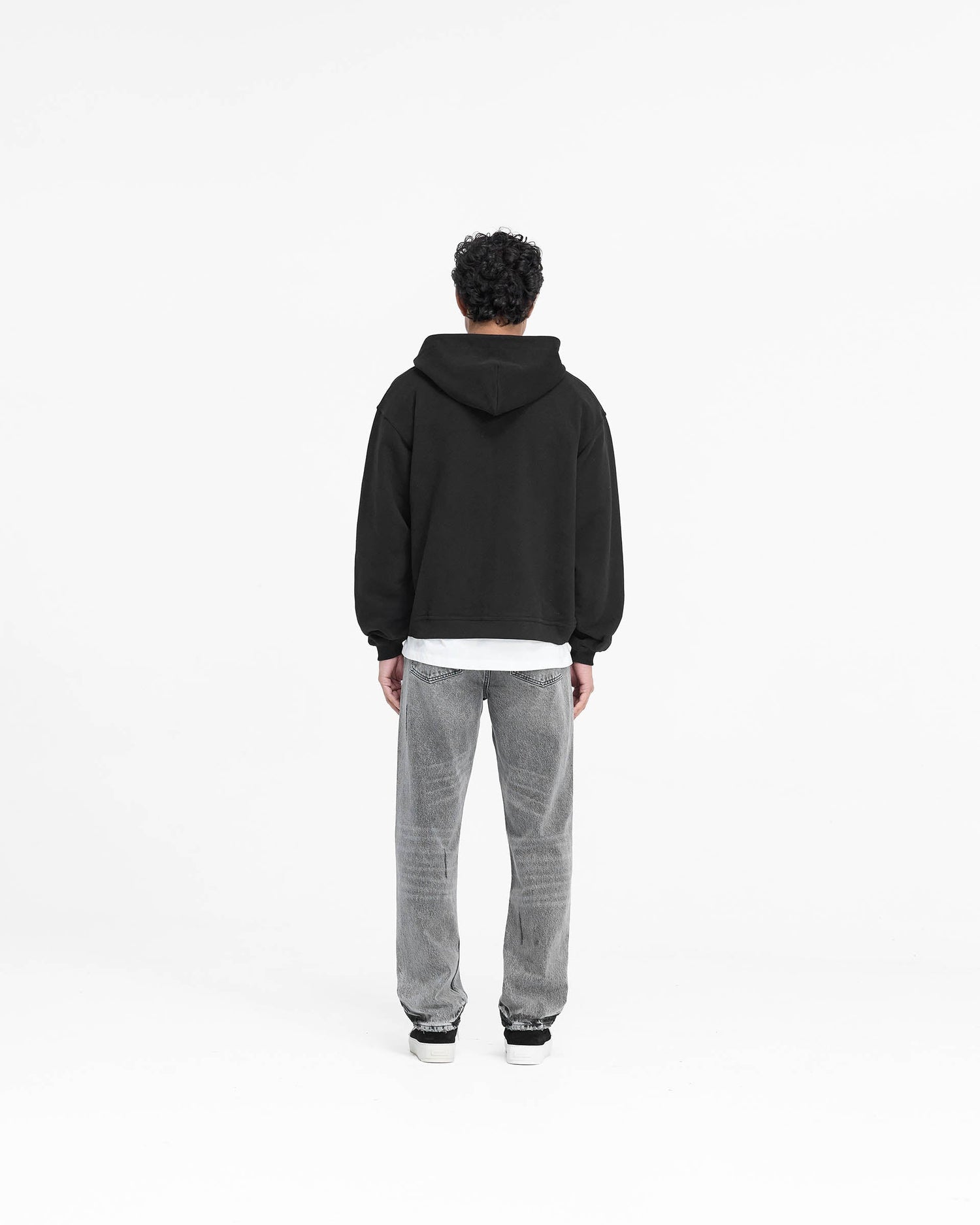 Script Logo Zip Hoodie - Black PRE SS25