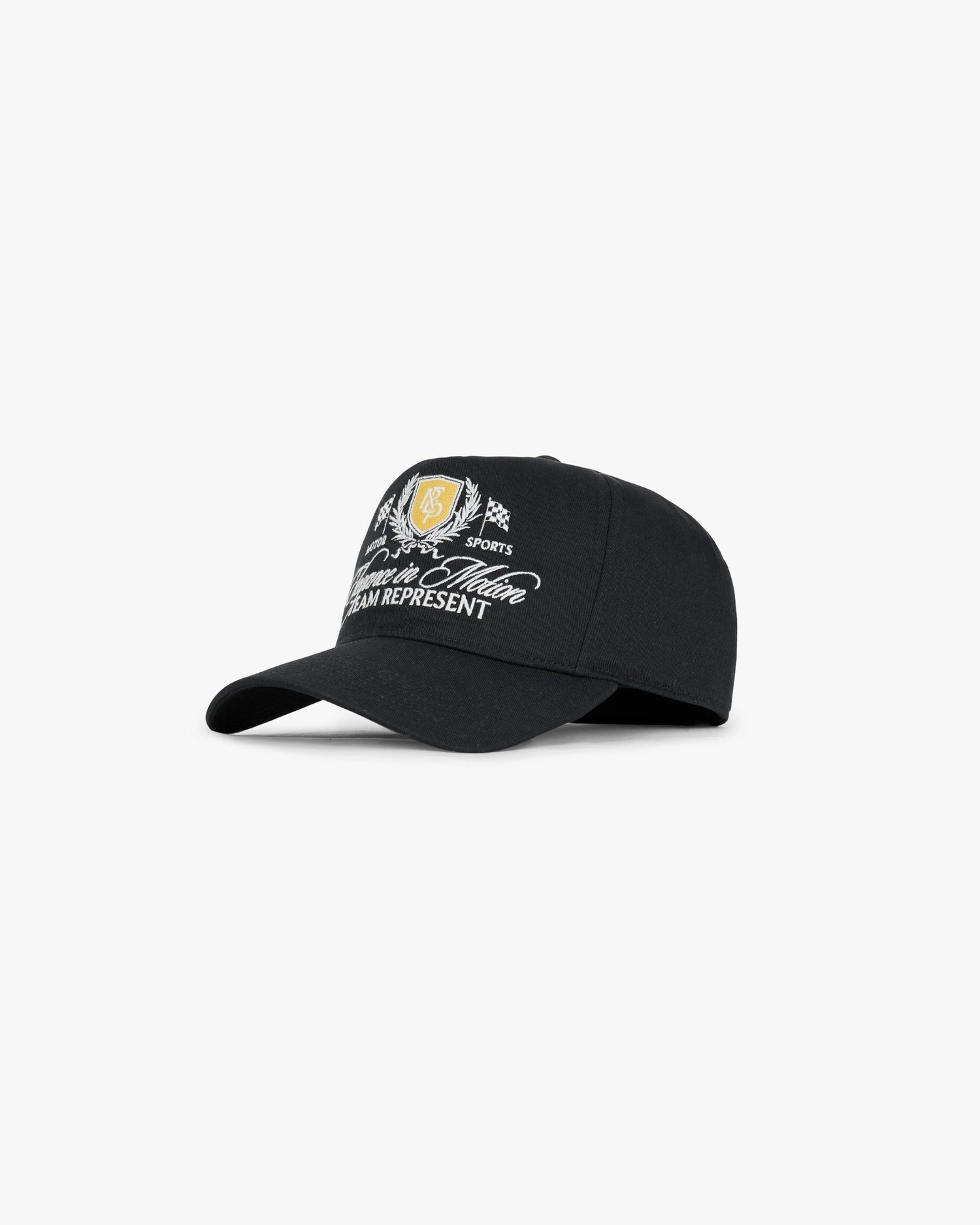 Represent Crest Cap - Jet Black SS25