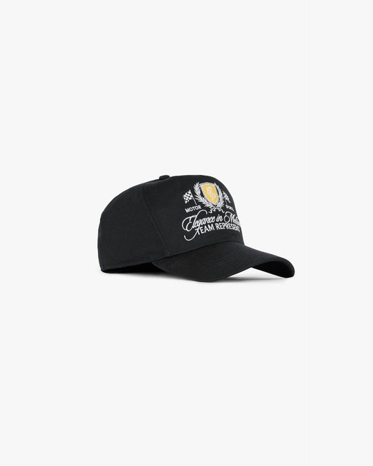 Represent Crest Cap - Jet Black SS25