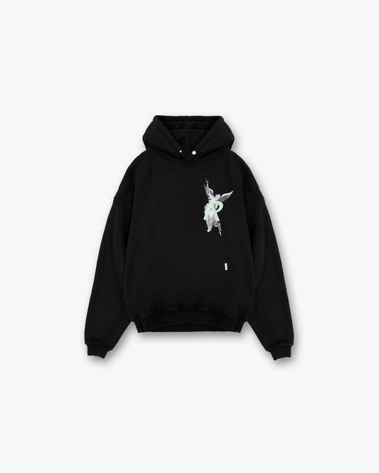 Archangel Initial Hoodie - Jet Black Exclusives