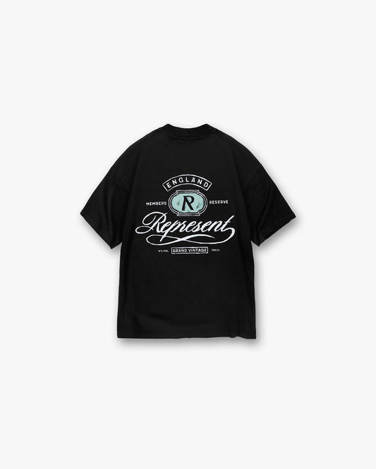 Grand Vintage Hand Drawn T-Shirt - Jet Black SC25