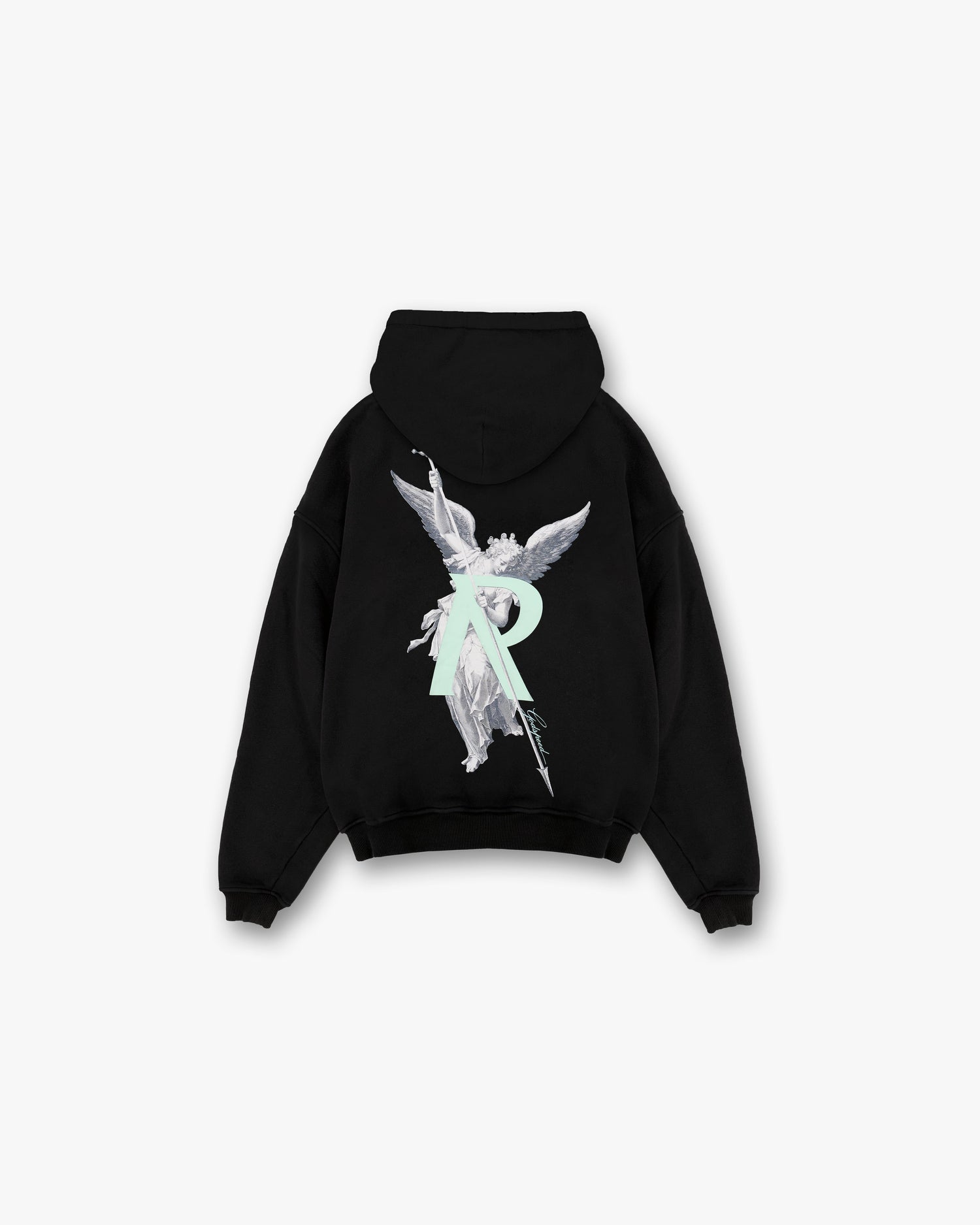 Archangel Initial Hoodie - Jet Black Exclusives